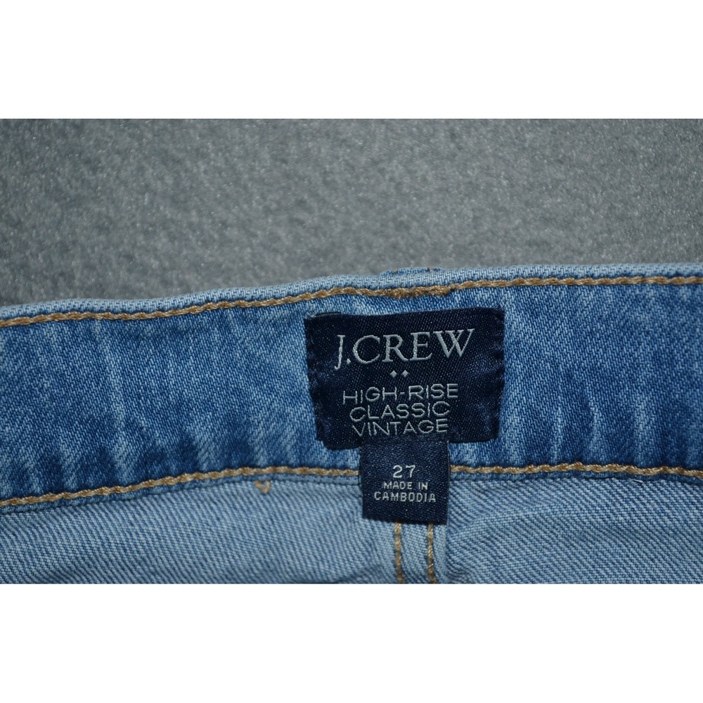 J. Crew Womens Classic Vintage High Rise In All-day Stretch Denim Jeans 27 x 28 - Picture 2 of 10